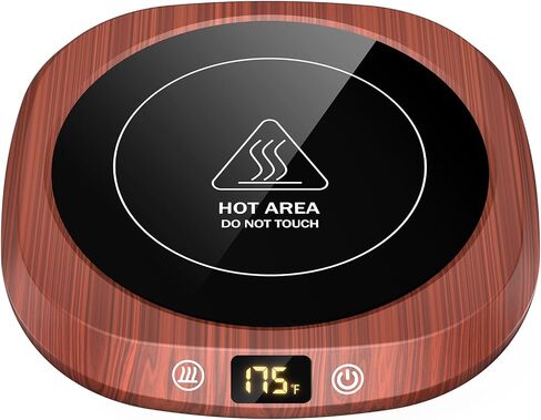 Coffee Mug Warmer - Fastest Heating & Highest Temperature, Coffee Cup Warmer for Desk Auto Shut Off，3 Temp & 6 Timer Setting Smart Cup Warmer for Heating Coffee, Beverage, Milk, Tea, Hot Chocolate in Saudi Arabia