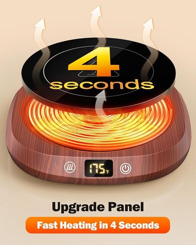Coffee Mug Warmer - Fastest Heating & Highest Temperature, Coffee Cup Warmer for Desk Auto Shut Off，3 Temp & 6 Timer Setting Smart Cup Warmer for Heating Coffee, Beverage, Milk, Tea, Hot Chocolate in Saudi Arabia