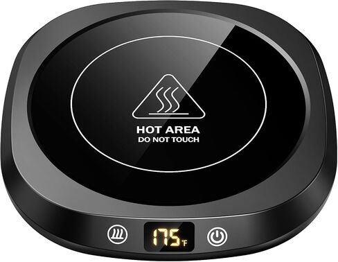 Coffee Mug Warmer - Fastest Heating & Highest Temperature, Coffee Cup Warmer for Desk Auto Shut Off，3 Temp & 6 Timer Setting Smart Cup Warmer for Heating Coffee, Beverage, Milk, Tea, Hot Chocolate in Saudi Arabia