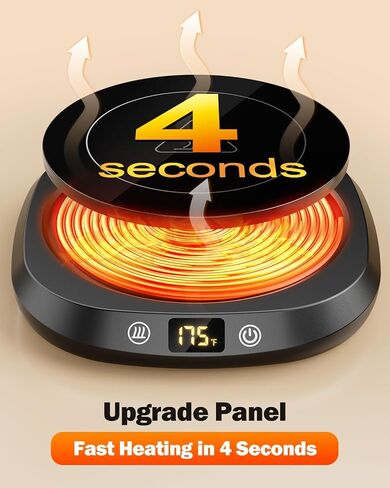 Coffee Mug Warmer - Fastest Heating & Highest Temperature, Coffee Cup Warmer for Desk Auto Shut Off，3 Temp & 6 Timer Setting Smart Cup Warmer for Heating Coffee, Beverage, Milk, Tea, Hot Chocolate in Saudi Arabia