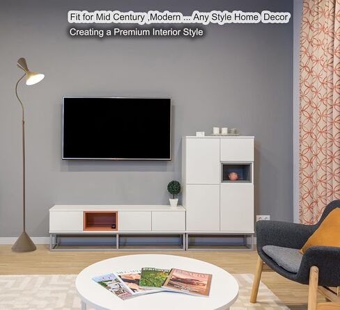 Industrial Floor Lamp with Metal Lampshade & 3000K Warm Light LED Bulb, Gold Floor Lamps with 350° Adjustable, Minimalist Corner Standing Lamps for Living Room, Bedroom, Office in Saudi Arabia