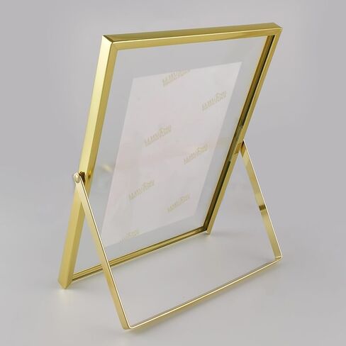 Silver Floating Picture Frames - Set of 3, for Photo Size 4×4, 4×6, 5×7, Vertical Tabletop Display, Metal Glass Frame for Wedding, Home or Office Desk Decoration (Silver) in Saudi Arabia