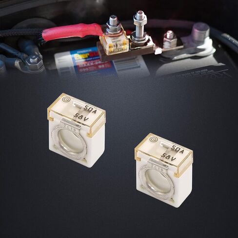 Hi-Amp 58V Hi-Voltage Battery Fuse, Bolt Fuse, Bolt Stud M8 5/16" (2 pcs) (100A) in Saudi Arabia