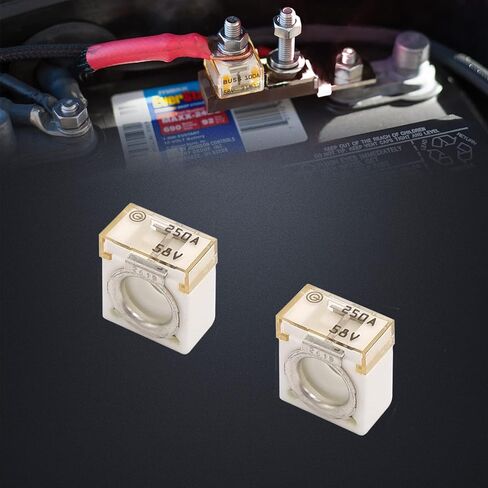 Hi-Amp 58V Hi-Voltage Battery Fuse, Bolt Fuse, Bolt Stud M8 5/16" (2 pcs) (100A) in Saudi Arabia