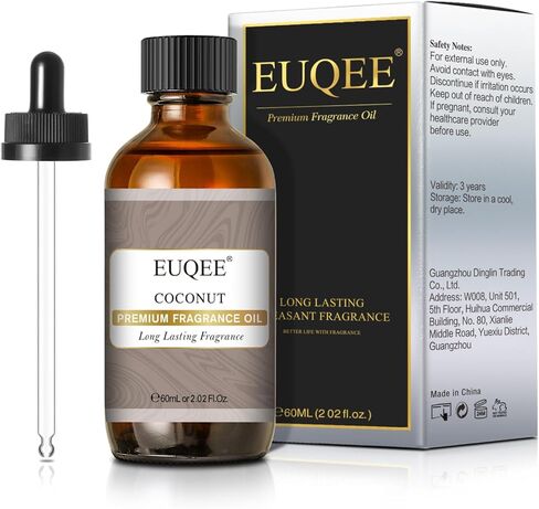 زيت عطر غابة الصنوبر من EUQEE، زيت عطري عطري ممتاز، 2.02 أونصة سائلة مع قطارة زجاجية للناشرين، صناعة الصابون، شمعة DIY (60 مل) in Saudi Arabia