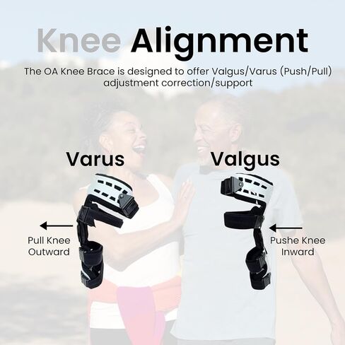 UPGRADED OA Unloader Knee Brace Men and Women For Osteoarthritis & Arthritis Knee Pain, Bone on Bone Joint Degeneration Medial Offloader Knee Brace L1851 L1843 With Built-in Hex Key in Saudi Arabia