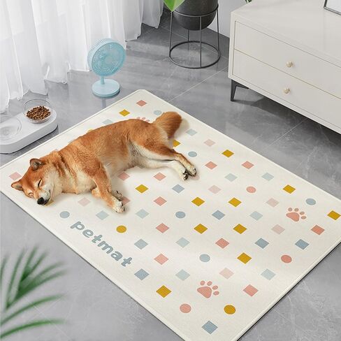 Petta Dog Cooling Mat,Pet Cool Mats for Pups,Dogs and Cats use in Crate, Kennel, Bed, Sofa, Machine Washable, Durable, Gray 17.7 x 23.6 Inches in Saudi Arabia