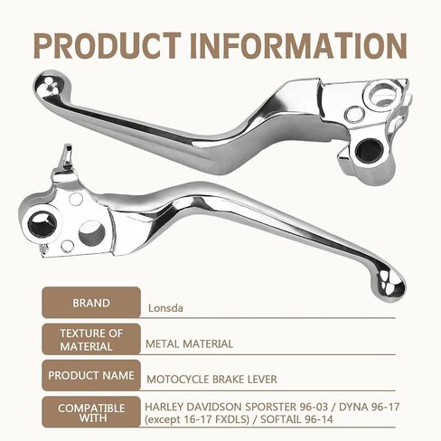 Lonsda Black Brake Clutch Lever for Harley Davidson Sportster 883 1200 Softail Road King Dyna Electra Glide Street Bob Night Train Fat Boy #OEM 43040 in Saudi Arabia