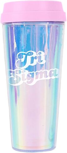 Sigma Sigma Sigma Retro Style Sorority Tumbler in Saudi Arabia