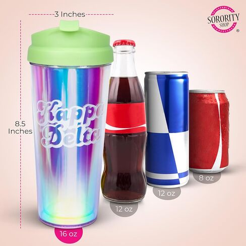 Sigma Sigma Sigma Retro Style Sorority Tumbler in Saudi Arabia