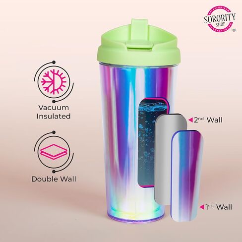 Sigma Sigma Sigma Retro Style Sorority Tumbler in Saudi Arabia