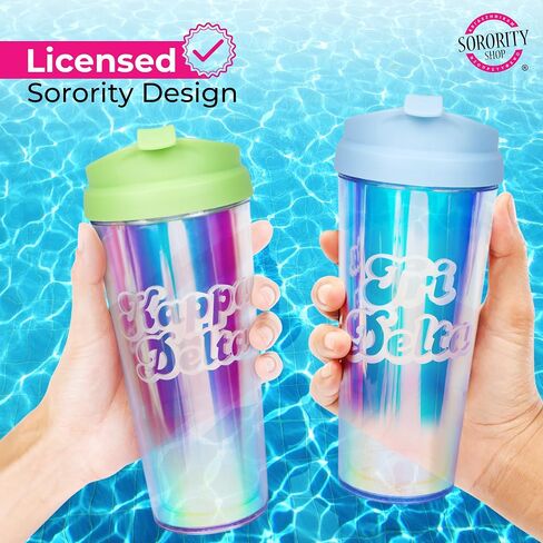 Sigma Sigma Sigma Retro Style Sorority Tumbler in Saudi Arabia