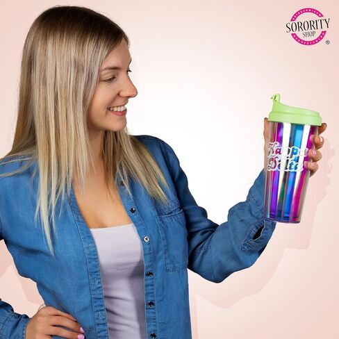 Sigma Sigma Sigma Retro Style Sorority Tumbler in Saudi Arabia