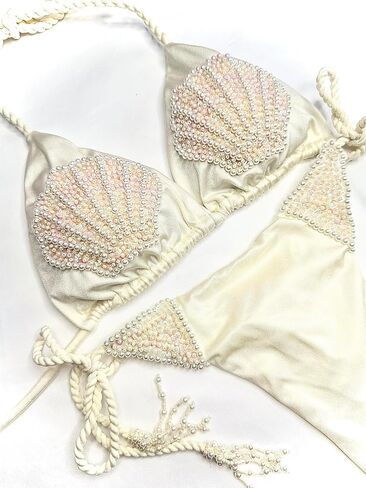 Two Piece Bikini Shell Set Made in Colombia in Saudi Arabia