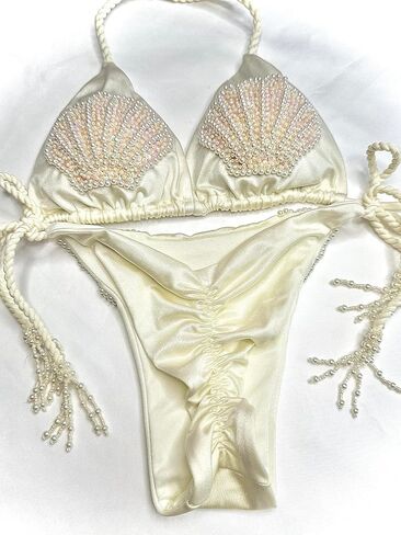 Two Piece Bikini Shell Set Made in Colombia in Saudi Arabia