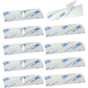 10 PCS Horizontal Blinds Replacement Slats, White 1 inch Vinyl Mini Horizontal Blind Repair Tabs,Blind for Horizontal Blinds Replacement Slats(1" W x 3" L),Five with String Holes, Five Without