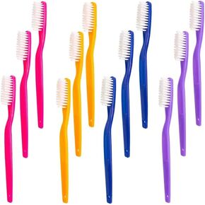 Smokers Toothbrush, Hard Toothbrush, Firm Stiff Bristle Toothbrush for Smokers Whitening Cleaning Teeth (12)