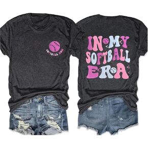 Soccer Mom Shirts Women in My Soccer Mom Era T-Shirt Baseball Softball Football Mom Game Day Causal Short Sleeve Tee Tops in Kuwait