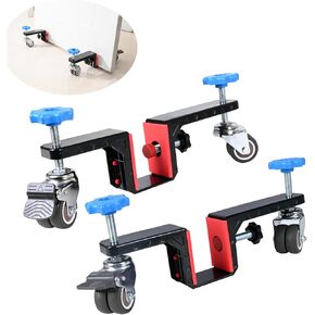 Door Installation Dolly Kit with Wheels - Interior Door Install Tools for Most Pre-Hung or Slab Doors, Plywood Dolly Protect Your Back – Commercial & Residential Use (Black)