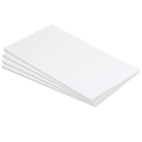 MECCANIXITY ABS Plastic Sheet 7 Inch x 4 Inch x 0.2 Inch ABS Styrene Sheets for Building Model DIY Crafts Panel White 4 Pcs