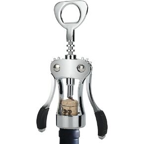 ترقية جديدة 2021: فتاحة نبيذ كلاسيكية على شكل مفتاح الجناح / ممتازة، متعددة الوظائف، نادل ونادل محترف في المطاعم، أفضل فتاحة زجاجات نبيذ. فتاحة النبيذ ذات المفصلات المزدوجة ذات المفتاح الجناح in Kuwait