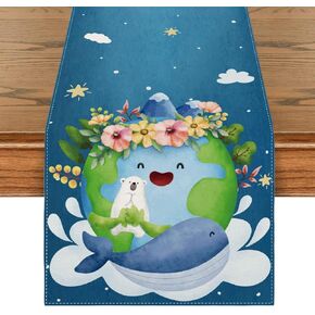 Earth Day Decorations Earth Day Table Runner Earth Day Party Favors Environmental Decorations and Supplies for Home Party Table