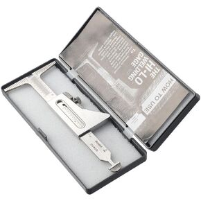 Gage Test, Inch and Metric Ulnar Welder Inspection Gauge, Stainless Steel Pipe Gauge, Measure Precision Tools, Hi Lo Welding Gauge for Weld