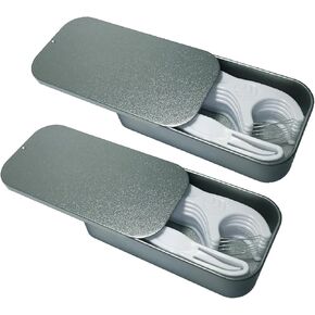 Dental Flosser Portable Case, Store all Floss Picks,travel Dental Floss Dispenser, compact holder for purse, 2 pack of 20 counts fold-out floss picks
