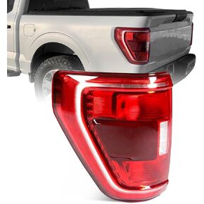 Halogen Tail Light Assembly with Blind Spot Compatible with 2021 2022 2023 Ford F150 XLT Rear Lamp Right Passenger Side OE Replacement ML3Z13404C