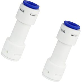 2pcs 3/8" Push to Connect One Way Check Valve for RO(Reverse Osmosis) Water Filter
