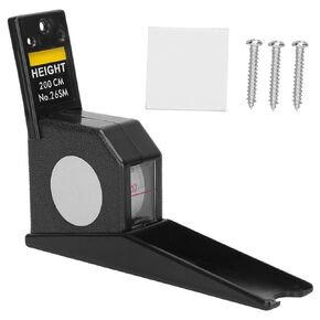 Measuring Tool Manual Ruler Tapes 2 Meters Height Stature Meter Retractable Measuring Tape Ruler Metal Measuring Tool Adults tallimetro Child Chart Measuring (Black)