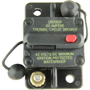 DB Electrical CBF-CB185-60 Circuit Breaker Compatible With/Replacement For Arrowhead CB185-60, Cooper Bussmann BK/CB185-60, CB185-60, Littelfuse 0185060X, Pollak 54-870PL, 54-870PLP, 54-870PLP50