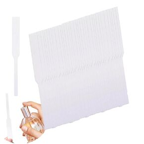 200pcs Perfume Test Strips, Disposable White Perfume Paper Test Strips Perfume Blotter Essential Oils Paper Test Strips for Aromatherapy Testing Scents. (White)