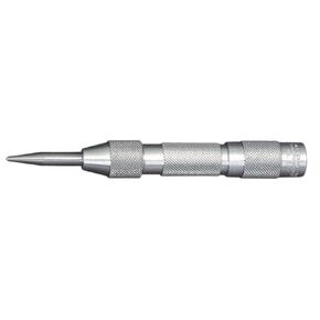 Starrett Automatic Center Punch with Adjustable Stroke - 125mm Length, 16mm Diameter Tapered Point - 818