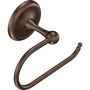 Moen BP5380OWB Yorkshire Collection Single Post European Toilet Paper Holder with Hardware, Old World Bronze