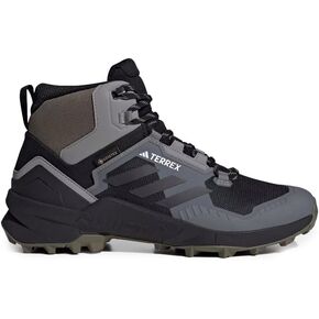 Adidas Terrex Swift R3 Mid Gore-Tex Hiking Shoes, Men's, Core Black/Carbon/Charcoal Solid Grey, US 12 M