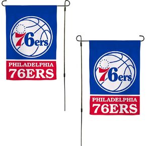Desert Cactus Philadelphia 76ers Garden Flags Team NBA National Basketball Association Banner 100% Polyester (Design A)