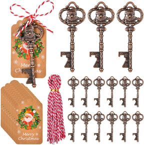 50 Key Bottle Openers for Christmas Santa Claus Themed Events - Ideal Party Favors, Souvenirs, and Gifts for Guests