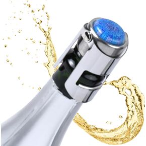 Millefiori Glass Champagne Stopper – With an Airtight Seal Protects Sparkling Wine, Prosecco, and Cava CO2 & Taste – Hanging Box for Champagne Gifts by Evan James Designs, Dark Green