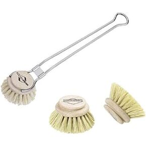 Kuchenprofi Classic Dishwashing Brush and 2-Pack Replacement Refill