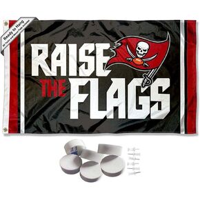 Tampa Bay Buccaneers Raise The Flags Banner and Tapestry Wall Tack Pads