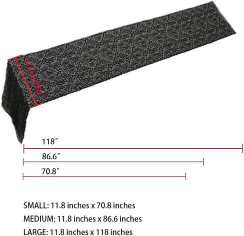 Halloween Decorative Table Runner Black Halloween Theme Decorations Scary Party Favors Decor (11.8 inch x 86.6 inch, Spider) in Saudi Arabia