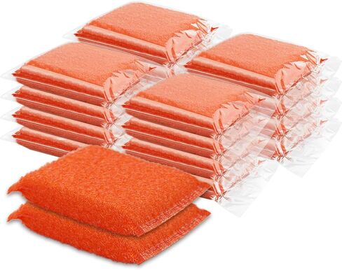 Individually Wrapped Sponge, Kitchen Dishwashing Sponge Multi-Purpose Mesh Net Scouring Pad, Odor-Free Sponge Wipes Suitable for Travel Apartments Household Cleaning (Multicolor Sponge) in Saudi Arabia