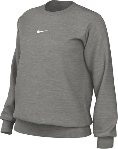 سويت شيرت نسائي من NIKE NSW Phoenix Fleece OS CREW للسيدات ذو حجم كبير بياقة دائرية DQ5733-010، مقاس XL in Saudi Arabia