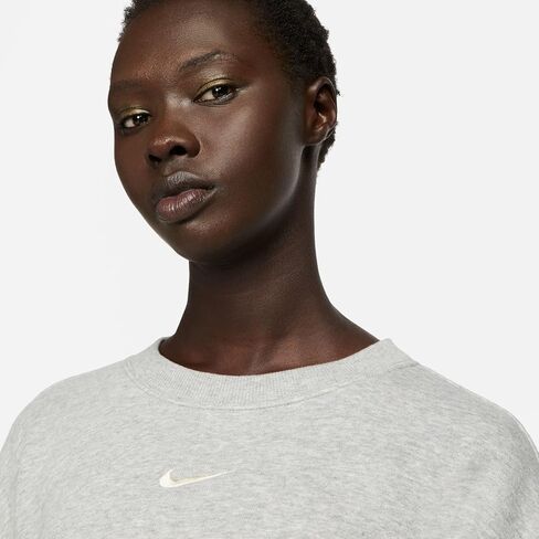 سويت شيرت نسائي من NIKE NSW Phoenix Fleece OS CREW للسيدات ذو حجم كبير بياقة دائرية DQ5733-010، مقاس XL in Saudi Arabia