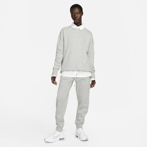 سويت شيرت نسائي من NIKE NSW Phoenix Fleece OS CREW للسيدات ذو حجم كبير بياقة دائرية DQ5733-010، مقاس XL in Saudi Arabia