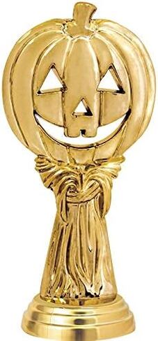 Crown Awards Halloween Trophy, 6" Halloween Pumpkin Harvest Trophy On White Luxury Trophy Base in Saudi Arabia