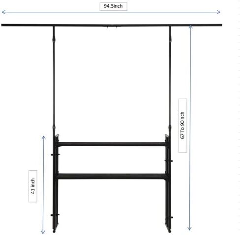 كشك استوديو وحدة تحكم DJ قابل للطي ومحمول مع نظام I-Beam Light Truss وحقيبة حمل - حامل منضدة DJ احترافي مع حامل إضاءة Disco لتسجيل معدات الصوت والأضواء in Kuwait