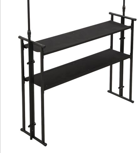 كشك استوديو وحدة تحكم DJ قابل للطي ومحمول مع نظام I-Beam Light Truss وحقيبة حمل - حامل منضدة DJ احترافي مع حامل إضاءة Disco لتسجيل معدات الصوت والأضواء in Kuwait