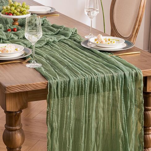 2 Pack Orange 10ft Cheesecloth Table Runner, Halloween Boho Table Runner Gauze Fabric, 35x120 Inch Long Table Runner for Wedding Bridal Baby Shower Party or Table Decor in Saudi Arabia